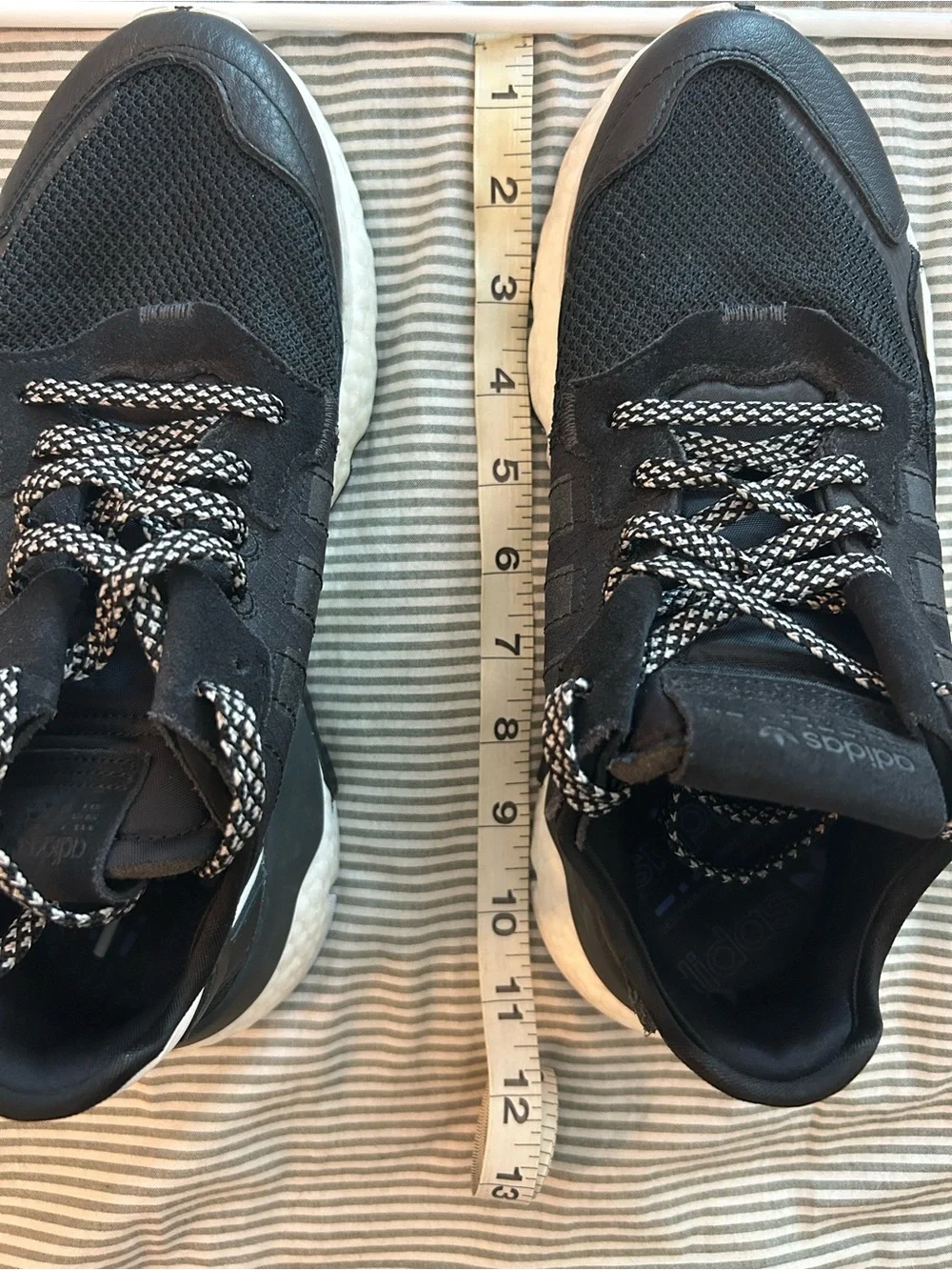 adidas Men’s Black and White Running Sneakers